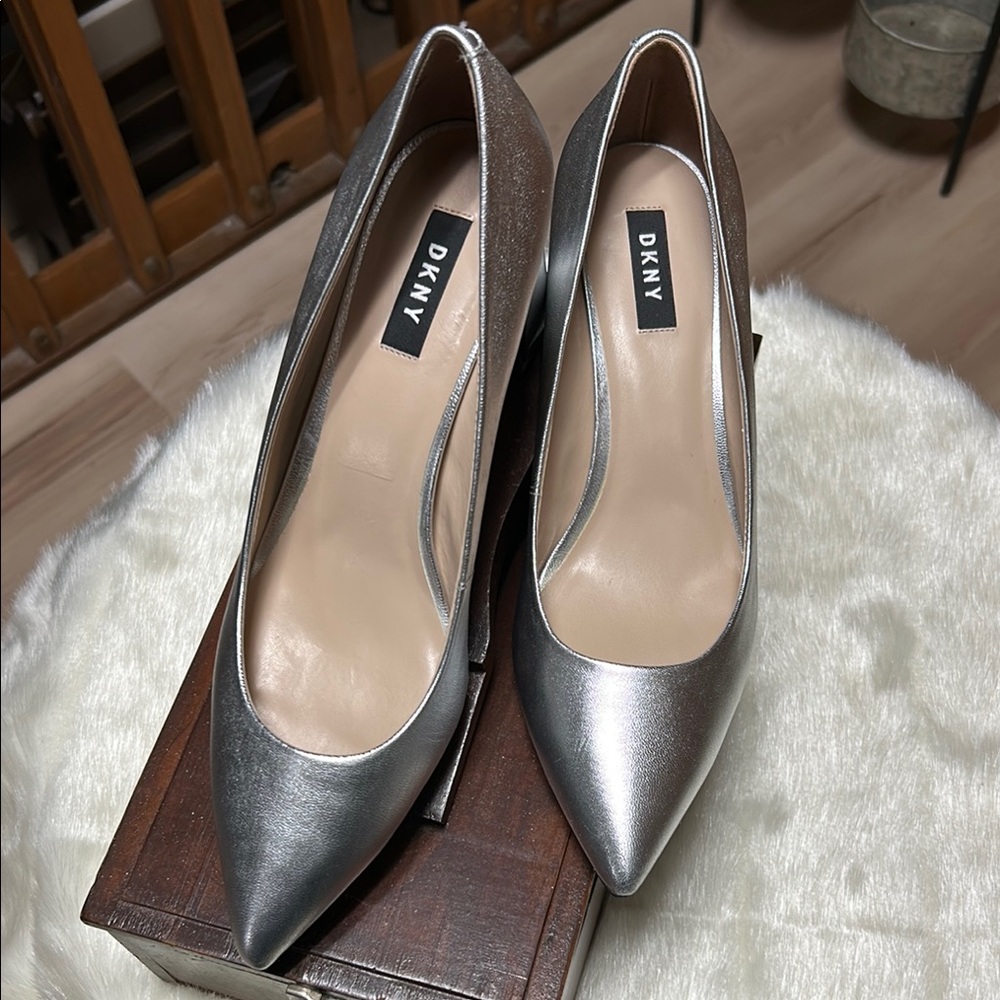 DKNY Women's Silver Pumps